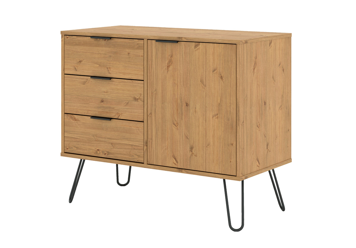 Augusta small sideboard with 1 door, 3 drawers — Home and Gardens