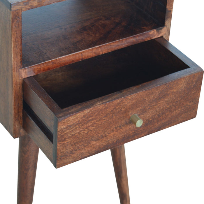 Small Cherry Finish Bedside Table