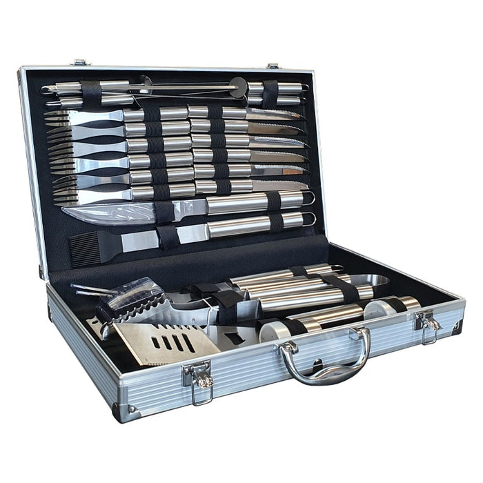 Lifestyle 24 Piece Stainless Steel BBQ Tool Kit